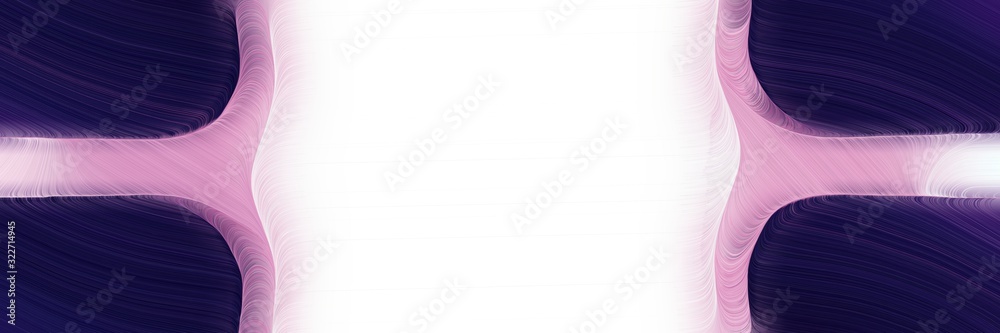 Poster moving banner with thistle, very dark blue and old lavender colors. fluid curved lines with dynamic 