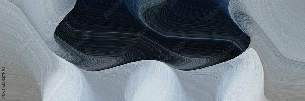 Aufkleber colorful banner design with light slate gray, very dark blue and light gray colors. fluid curved lin