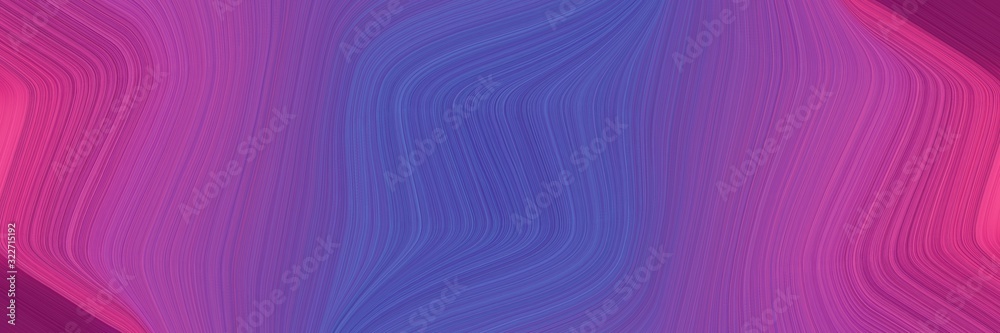 Poster moving header with moderate violet, slate blue and mulberry  colors. fluid curved lines with dynamic flowing waves and curves