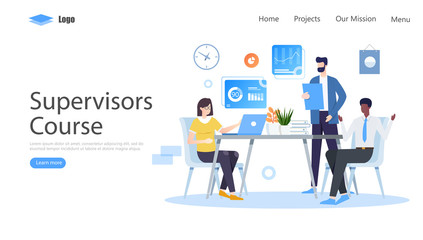 Fototapeta na wymiar Teamwork Workshop Meeting Vector Illustration Concept, Suitable for web landing page, ui, mobile app, editorial design, flyer, banner, and other related occasion
