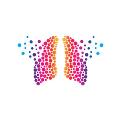 lungs icon vector illustration