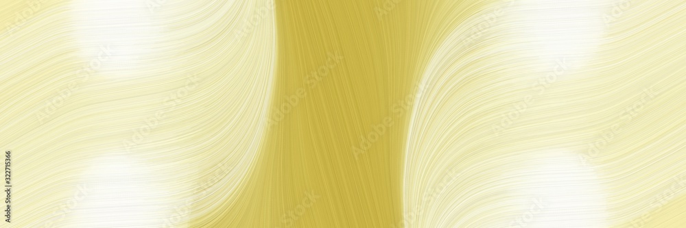 Aufkleber surreal designed horizontal header with bisque, dark khaki and blanched almond colors. fluid curved lines with dynamic flowing waves and curves
