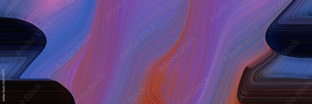 Poster surreal designed horizontal header with old lavender, very dark pink and dark moderate pink colors. 