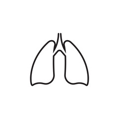 lungs icon vector illustration