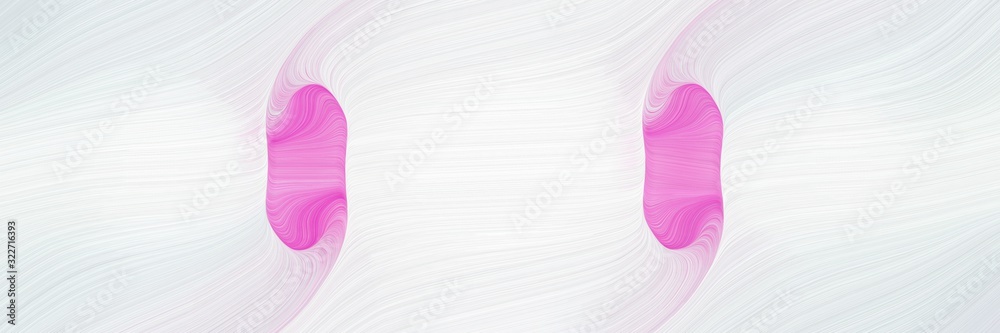 Poster colorful banner with white smoke, orchid and plum colors. fluid curved lines with dynamic flowing wa