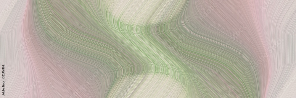 Poster flowing horizontal header with dark gray, light gray and gray gray colors. fluid curved lines with dynamic flowing waves and curves
