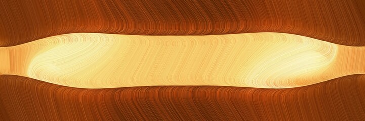 decorative header with saddle brown, khaki and coffee colors. fluid curved lines with dynamic flowing waves and curves