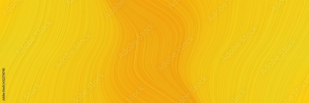 Poster colorful header design with tangerine yellow, amber and orange colors. fluid curved lines with dynamic flowing waves and curves