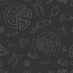 seamless texture pizza and food