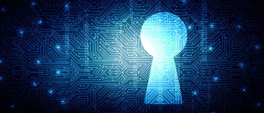 2d illustration technology cyber security