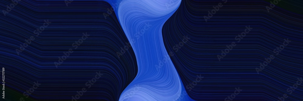 Poster surreal header design with royal blue, very dark pink and midnight blue colors. fluid curved lines w