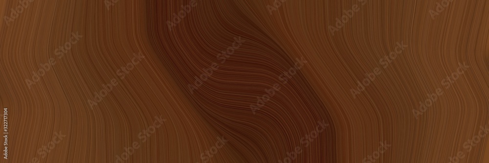 Poster moving horizontal header with chocolate, very dark red and brown colors. fluid curved flowing waves and curves