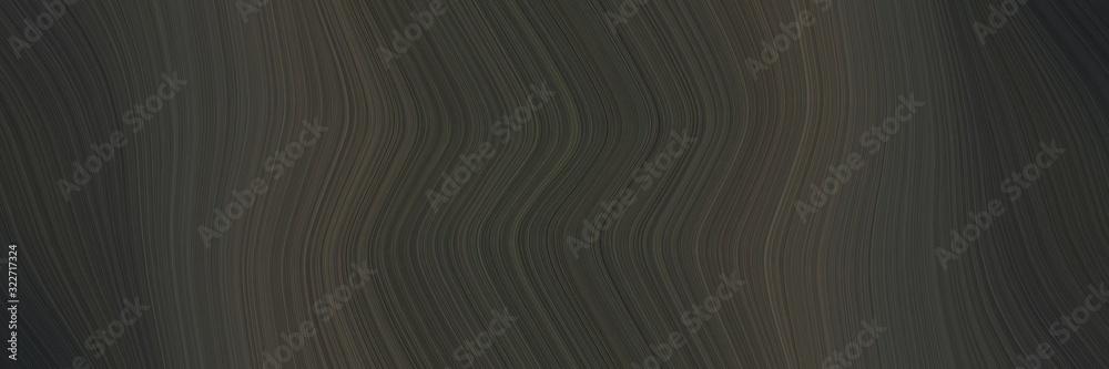 Poster modern designed horizontal banner with dark slate gray, dark olive green and very dark green colors. fluid curved lines with dynamic flowing waves and curves