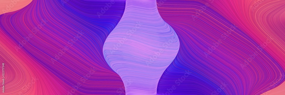 Aufkleber colorful header design with medium violet red, light pastel purple and medium blue colors. fluid cur