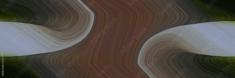 Poster moving header with dark slate gray, light slate gray and old mauve colors. fluid curved flowing waves and curves
