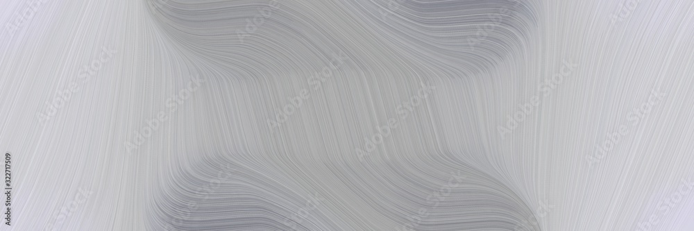 Poster colorful designed horizontal header with ash gray, light gray and gray gray colors. fluid curved flo