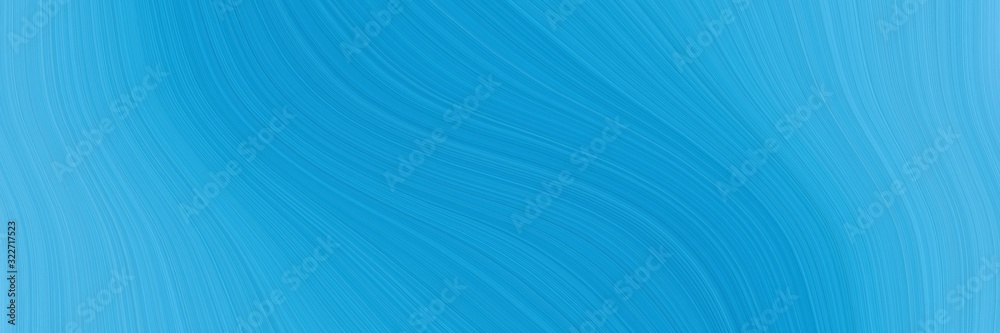 Poster artistic header design with dodger blue, medium turquoise and strong blue colors. fluid curved lines with dynamic flowing waves and curves