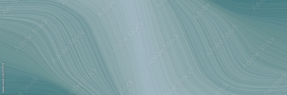 Poster modern banner design with light slate gray, blue chill and pastel blue colors. fluid curved lines wi