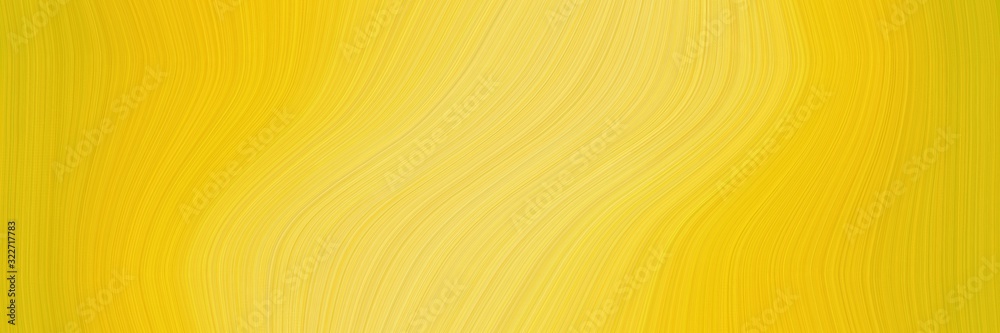 Poster colorful designed horizontal header with amber, pastel orange and tangerine yellow colors. fluid curved lines with dynamic flowing waves and curves