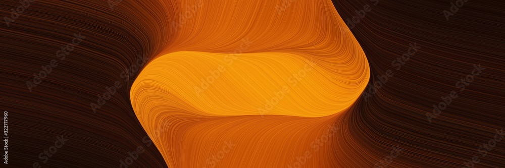Poster dynamic designed horizontal header with very dark red, coffee and chocolate colors. fluid curved lines with dynamic flowing waves and curves