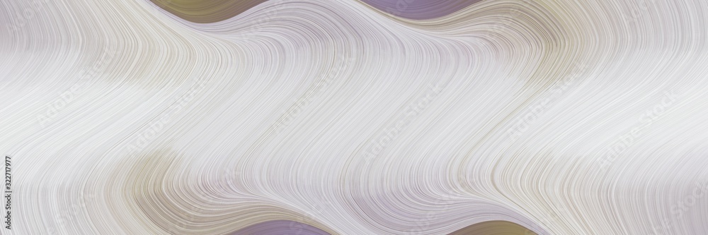 Poster decorative designed horizontal header with light gray, gray gray and dark gray colors. fluid curved lines with dynamic flowing waves and curves