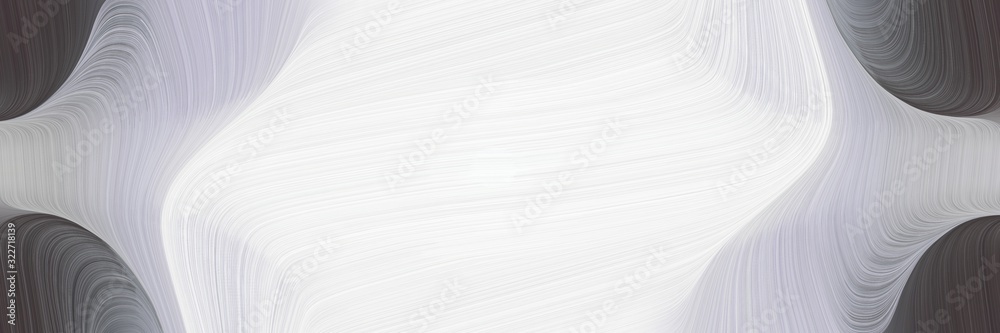 Poster artistic designed horizontal header with lavender, dark slate gray and dark gray colors. fluid curve