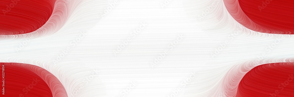 Aufkleber decorative horizontal header with white smoke, firebrick and rosy brown colors. fluid curved flowing