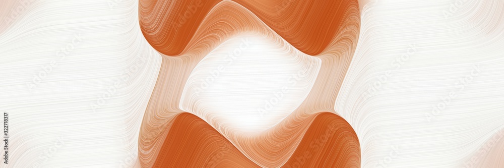 Poster dynamic banner design with coffee, linen and burly wood colors. fluid curved flowing waves and curve
