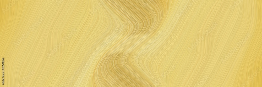 Poster modern horizontal banner with burly wood, khaki and pale golden rod colors. fluid curved lines with 