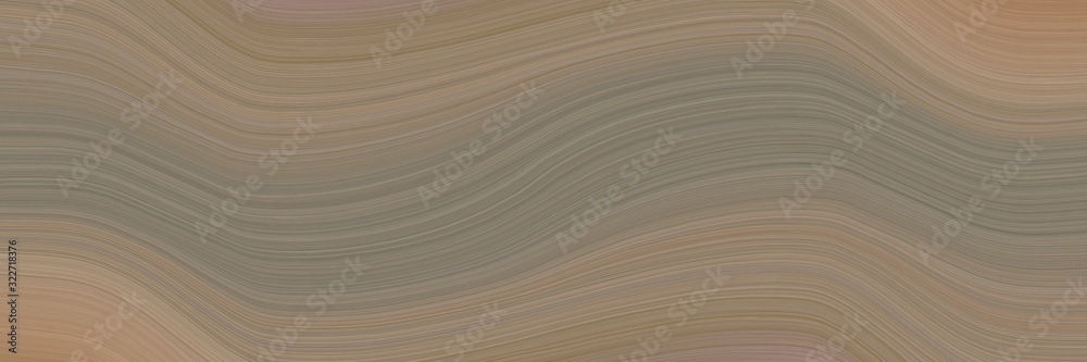 Aufkleber dynamic banner design with gray gray, pastel brown and rosy brown colors. fluid curved lines with dy