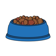 dish food dog animal isolated icon vector illustration design