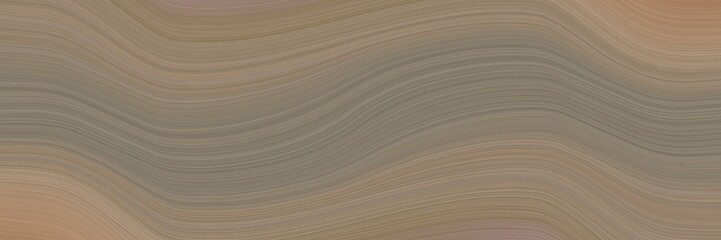 Naklejka premium dynamic banner design with gray gray, pastel brown and rosy brown colors. fluid curved lines with dynamic flowing waves and curves
