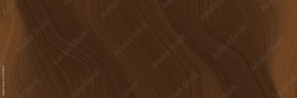 Poster modern designed horizontal header with very dark pink, brown and old mauve colors. fluid curved line