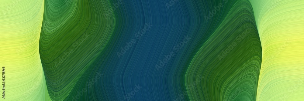 Poster artistic horizontal header with khaki, dark slate gray and pastel green colors. fluid curved flowing
