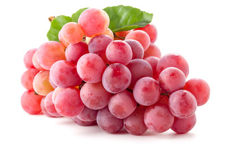 Grapes on a white background