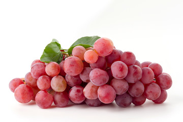 Grapes on a white background
