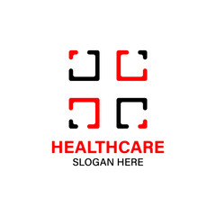 Vector logo healthcare and medicine on a white background.