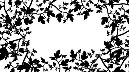 leaf texture pattern background. black leaf texture vector eps.10