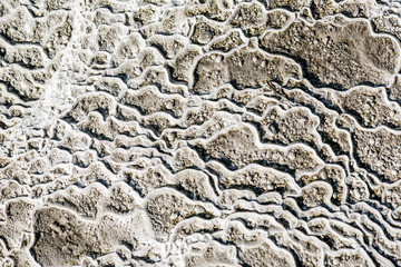 Pamukkale , Denizli , Turkey  - The calcium ground/rocks of Pamukkale (Hierapolis)