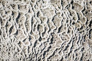 Pamukkale , Denizli , Turkey  - The calcium ground/rocks of Pamukkale (Hierapolis)