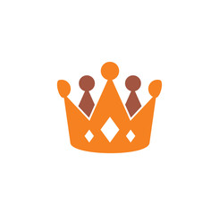 Crown icon on background for graphic and web design. Creative illustration concept symbol for web or mobile app.