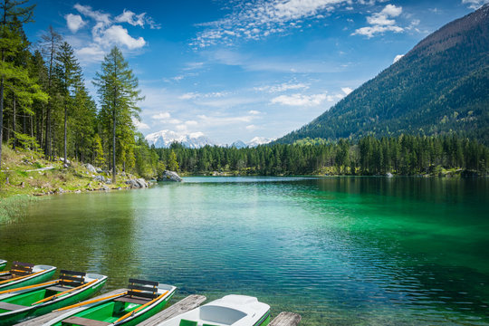 See und Berge im Fr&uuml;hling - Fr&uuml;hjahr am Hintersee