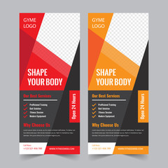 Fitness Roll Up Banner Template