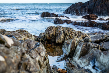 Kinnagoe bay in County Donegal, Inishowen has an extraordinary selection of colourful stones- Ireland