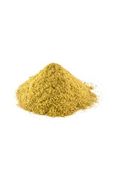 Coriander powder isolated on white background