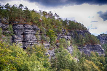 view from Pravcicka brana natural landscape