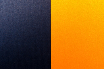 Blue and orange paper texture background. Place for text. Two tones. Background for presentation.