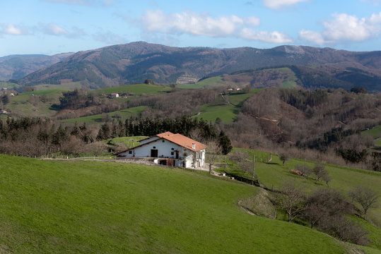 Basque farmhouse in Goierri, Basque Country, Spain