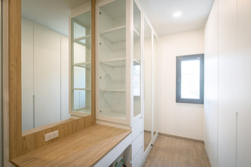 Dressing room design. Modern slyle.