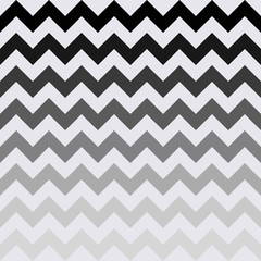Abstract black white gradient geometric zigzag texture. Vector illustration.